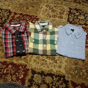 Set of 3 boys 'dress up style' shirts sz S 6/7